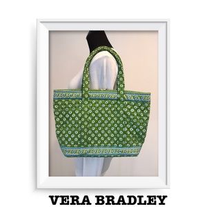 New Vera Bradley Floral Appletini Handbag NEW